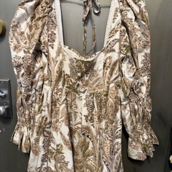 Pilcro Square-Neck Corduroy Babydoll Mini Dress - NWOT - Picture 12 of 16